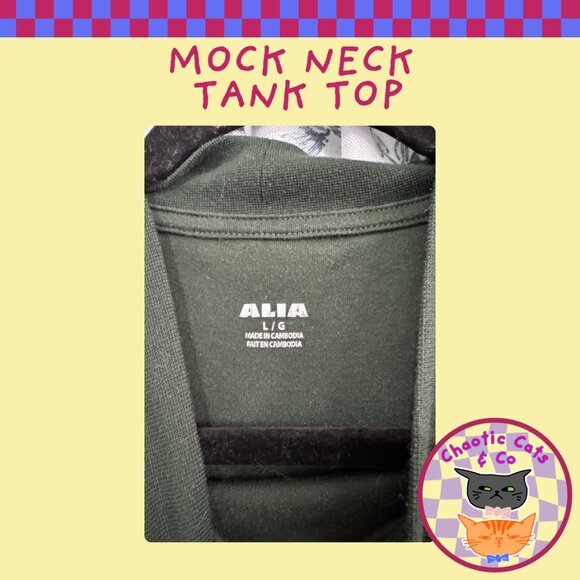 Mock Neck Tank Top - Picture 3 of 3